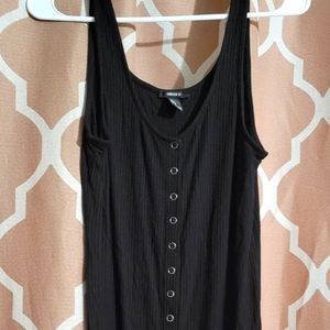 Forever 21 Black Midi Dress